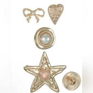 No Boundaries Gold and Pearl Brooch Collection